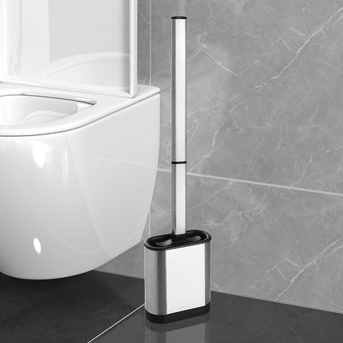 1pc This Toilet Brush Is Sturdy and Durable with Soft Bristles, a Long Handle, and Powerful Cleaning Capabilities. It Also Comes with a Matching Brush Holder to Keep Your Bathroom Fresh and Clean, Eliminating Clutter.